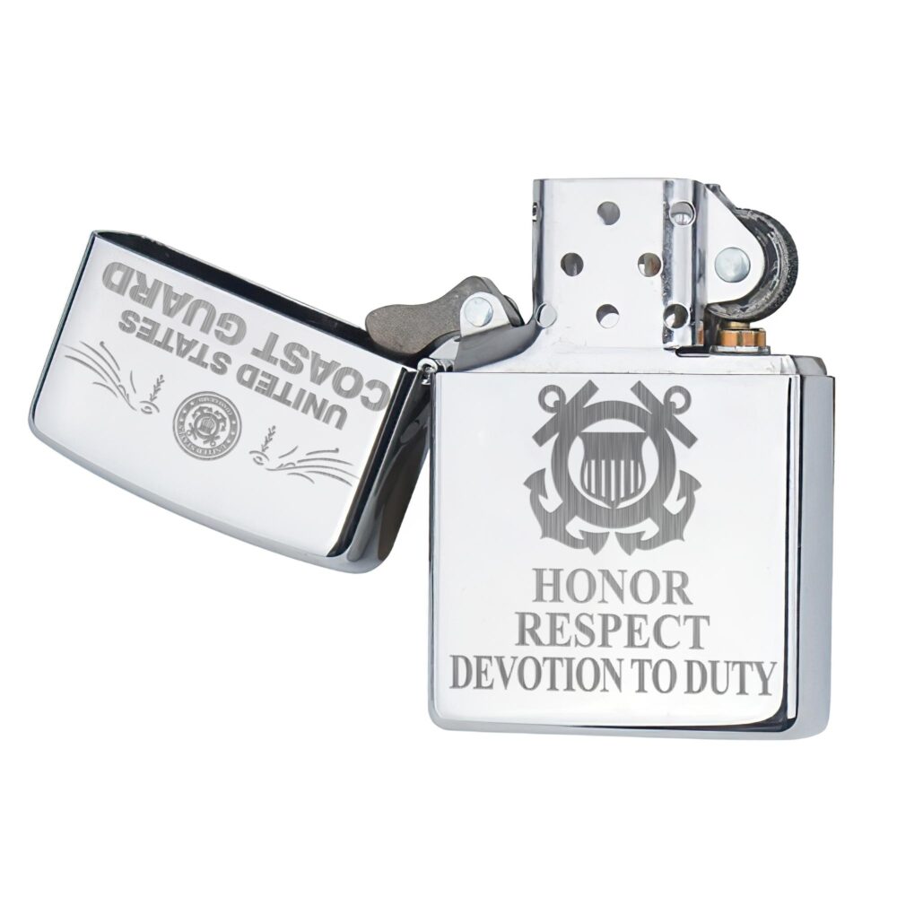 US Coast Guard, Freedom Isn't Free - Engraved Lighter - Image 4