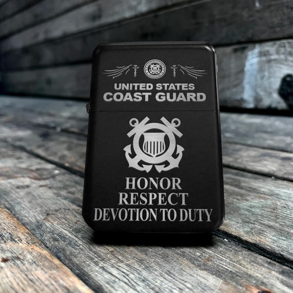 US Coast Guard, Freedom Isn't Free - Engraved Lighter - Image 5