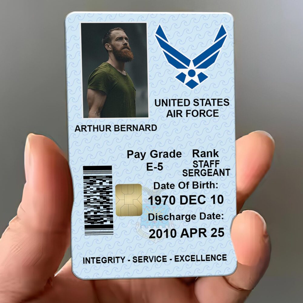 Military Personalized Printed Metal Card - Image 4