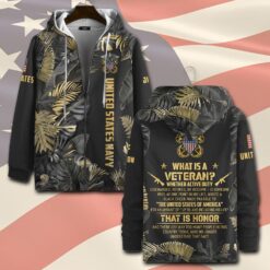 US Navy, Honor - Courage - Commitment - Zip Hoodie