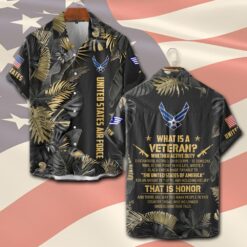 US Air Force , I Walked The Walk - Short Sleeve Button Shirt