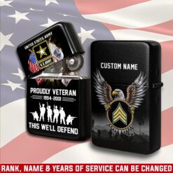 US Army, E 7 Army Master Specialist - Lighter