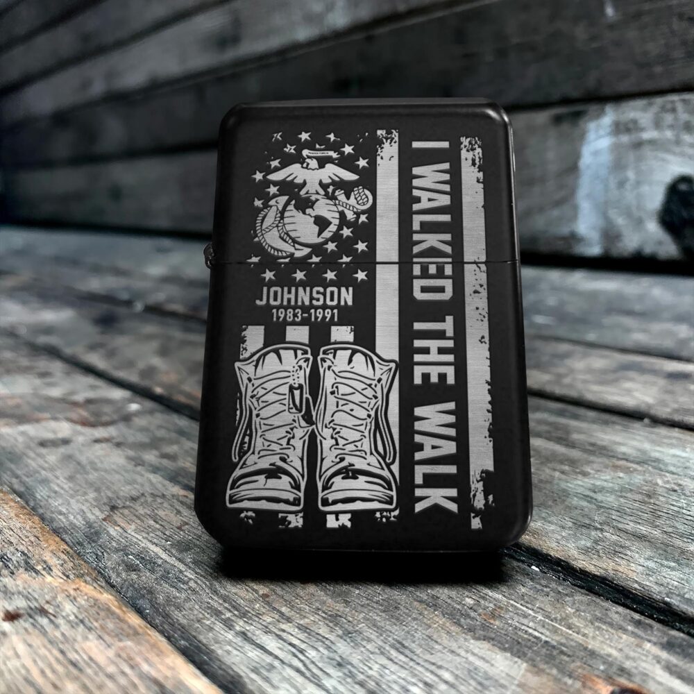 US Marine Corps, Honoring All Who Served - Engraved Lighter - Image 5