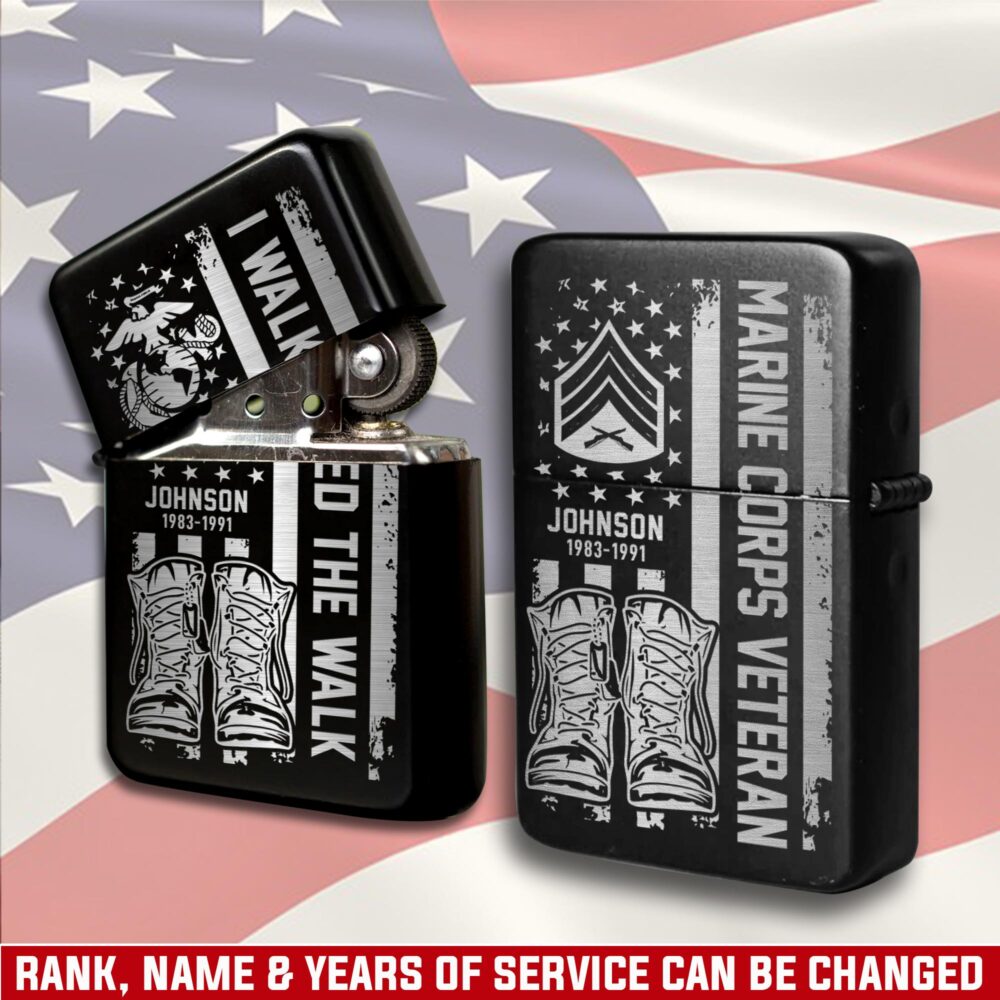 US Marine Corps, Honoring All Who Served - Engraved Lighter