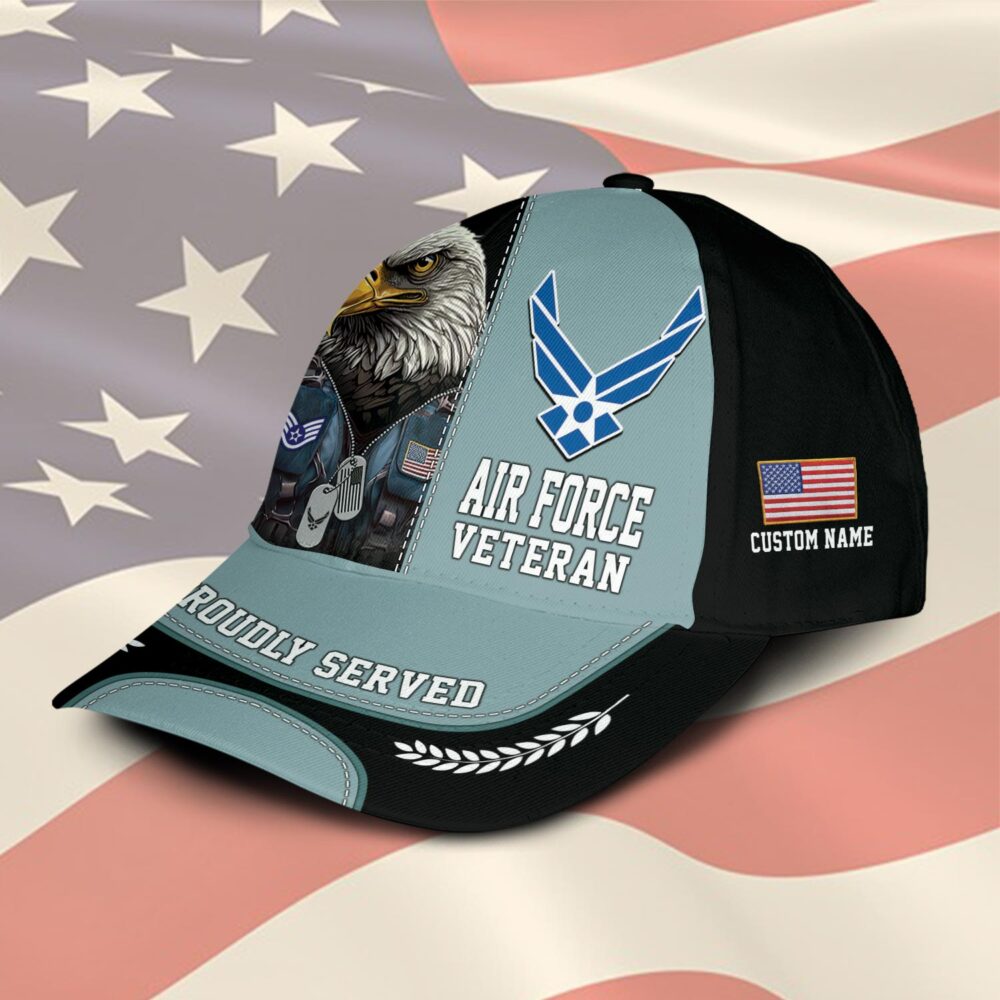 US Air Force, Proud Veteran - Classic Cap - Image 2