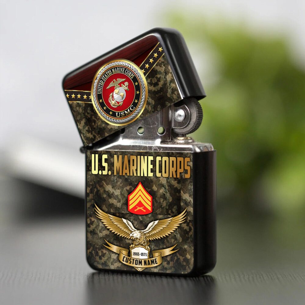 US Marine Corps, Proud Veteran - Lighter - Image 2