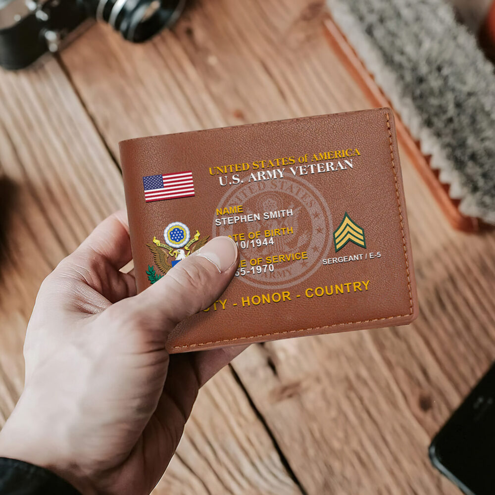 US Army, Honoring All Who Served - Man Wallet - Image 2