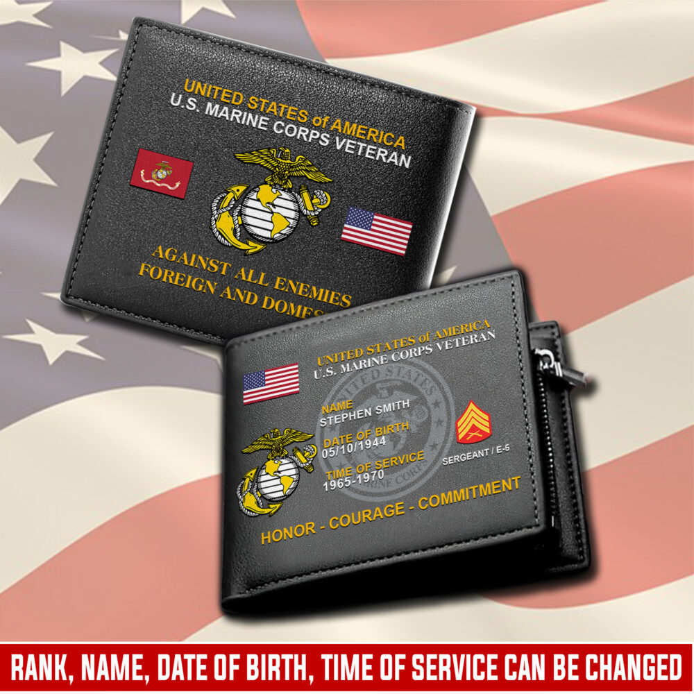 US Marine Corps, E 5 Marines Sergeant - Man Wallet
