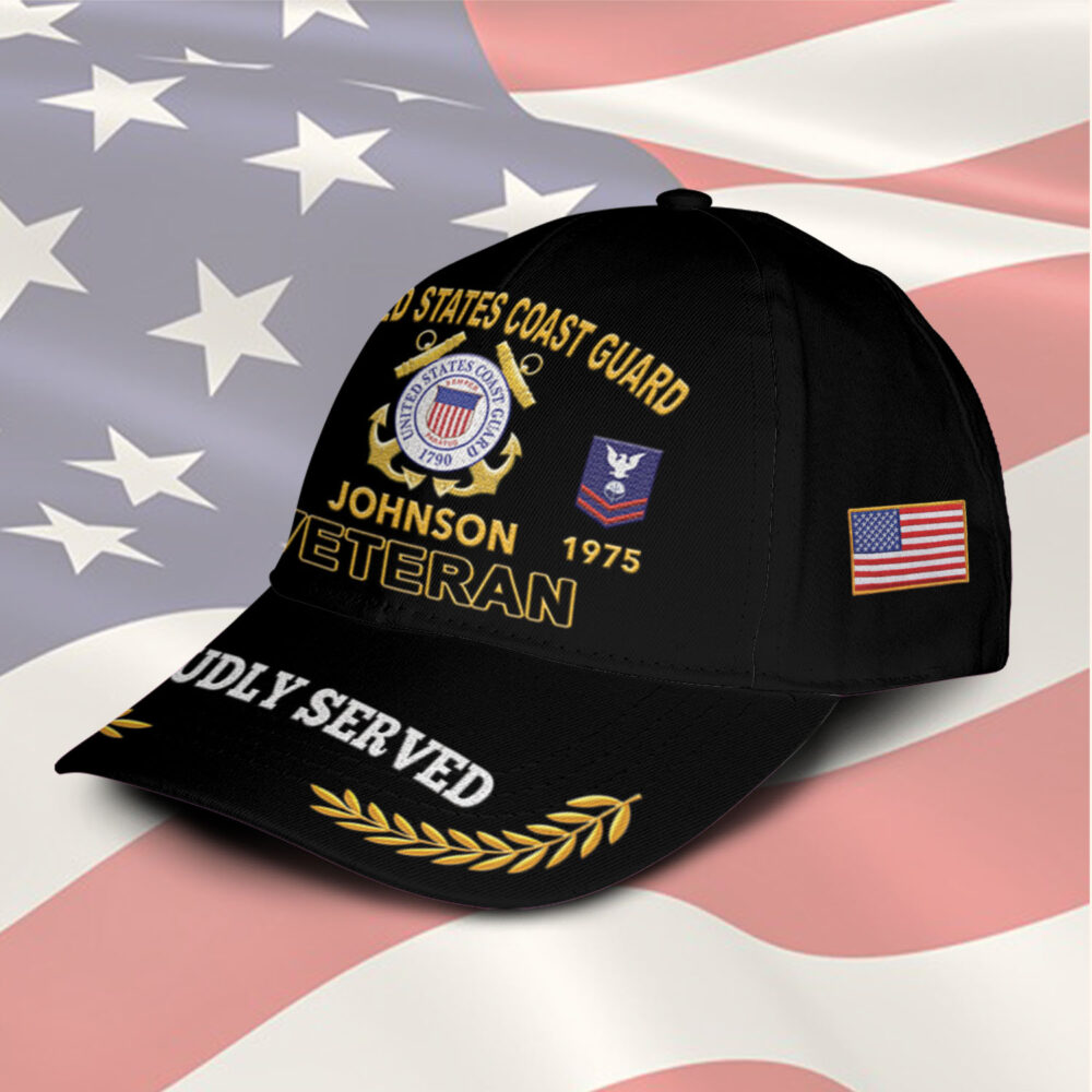 US Coast Guard, Land Of The Free, Because Of The Brave - Classic Cap - Image 2