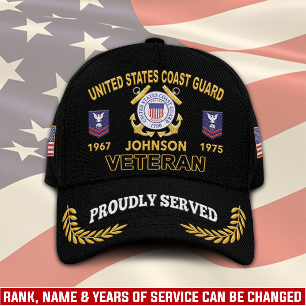 US Coast Guard, Land Of The Free, Because Of The Brave - Classic Cap