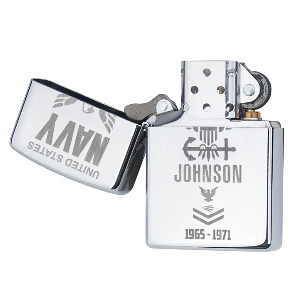 US Navy, Honoring All Who Served - Engraved Lighter - Image 4