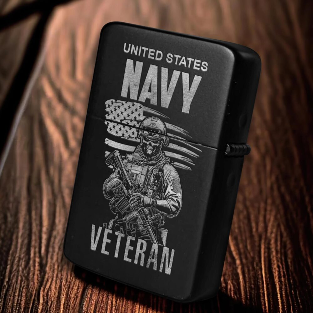 US Navy, Honoring All Who Served - Engraved Lighter - Image 6