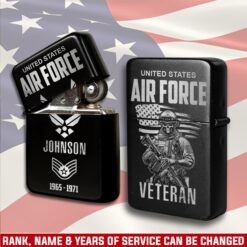 US Air Force , O 5 Air Force Lieutenant Colonel - Engraved Lighter