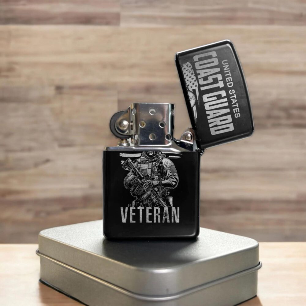 US Coast Guard, Freedom Isn't Free - Engraved Lighter - Image 3