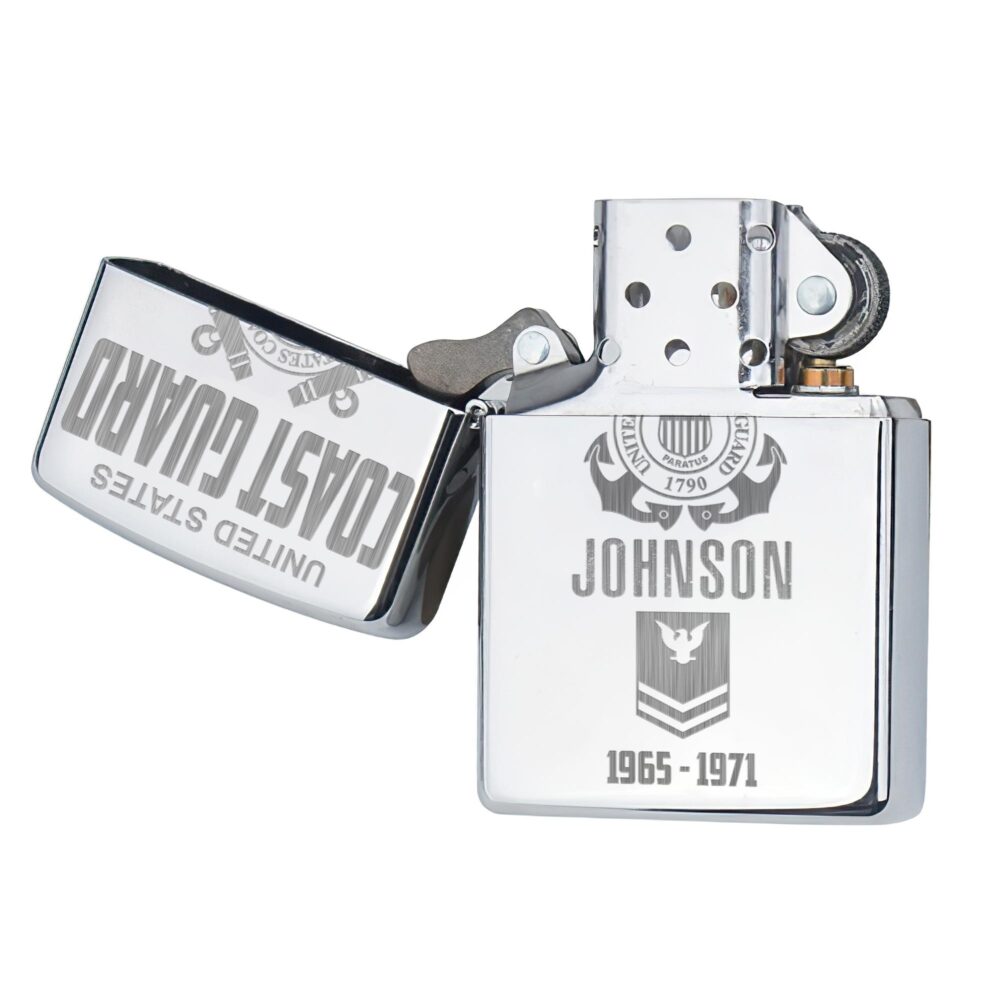 US Coast Guard, Freedom Isn't Free - Engraved Lighter - Image 4
