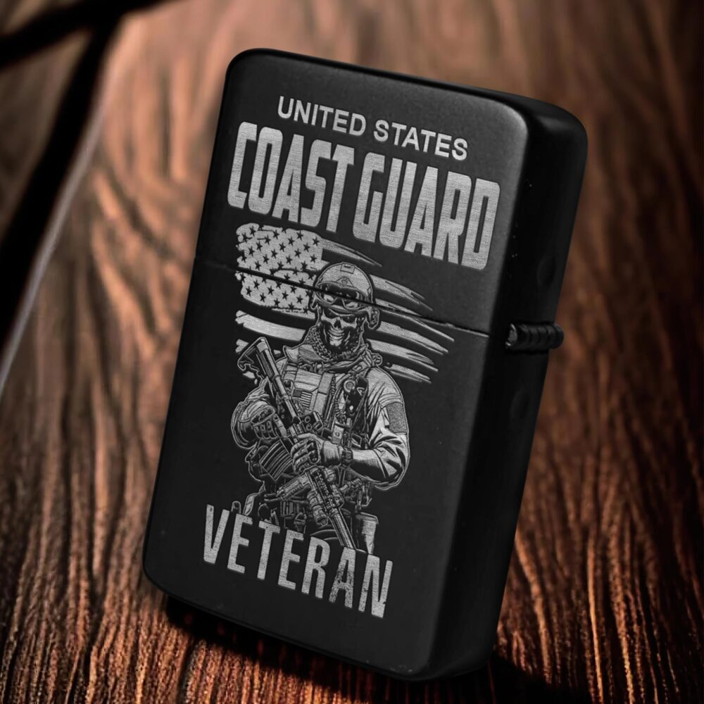 US Coast Guard, Freedom Isn't Free - Engraved Lighter - Image 6