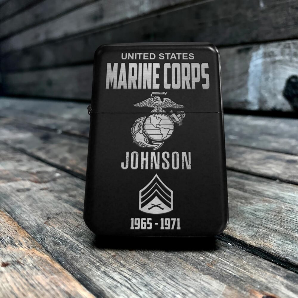 US Marine Corps, Served With Pride - Engraved Lighter - Image 5