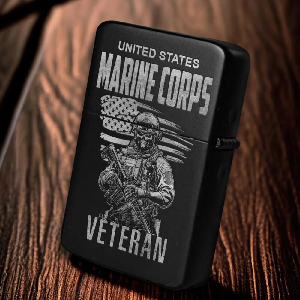US Marine Corps, Served With Pride - Engraved Lighter - Image 6