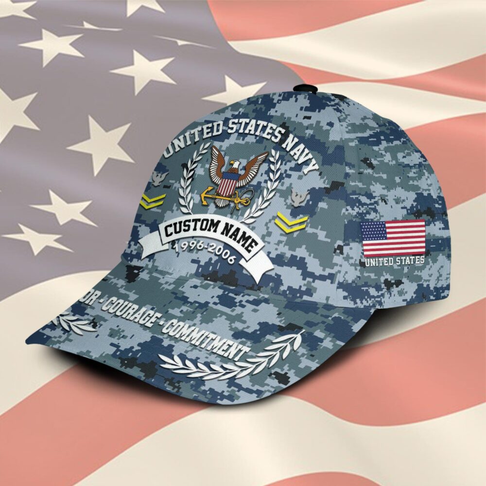 US Navy, Remember - Honor - Respect - Classic Cap - Image 2