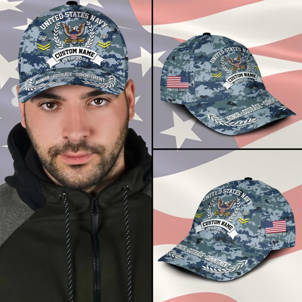 US Navy, Remember - Honor - Respect - Classic Cap - Image 3