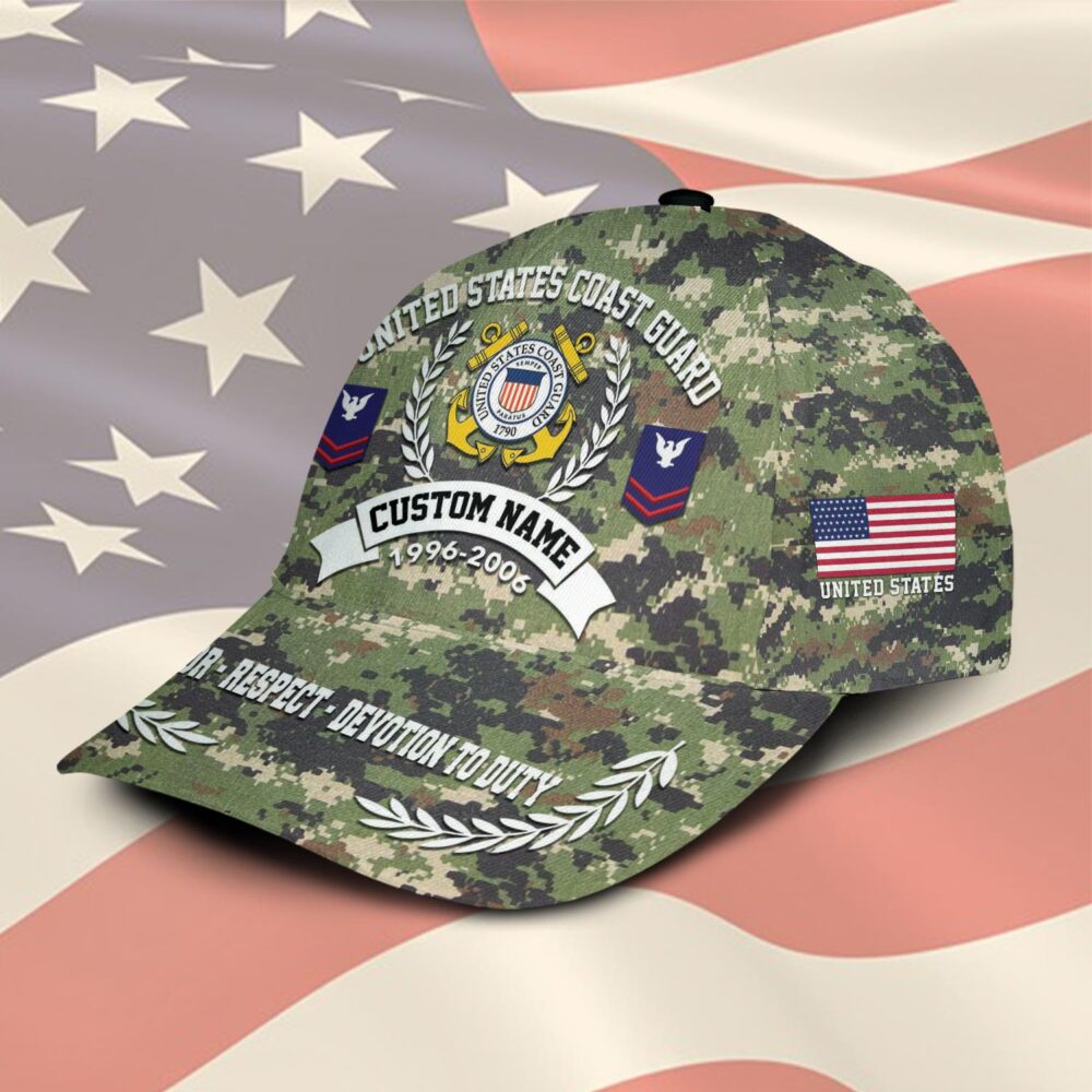 US Coast Guard, Thank a Veteran - Classic Cap - Image 2