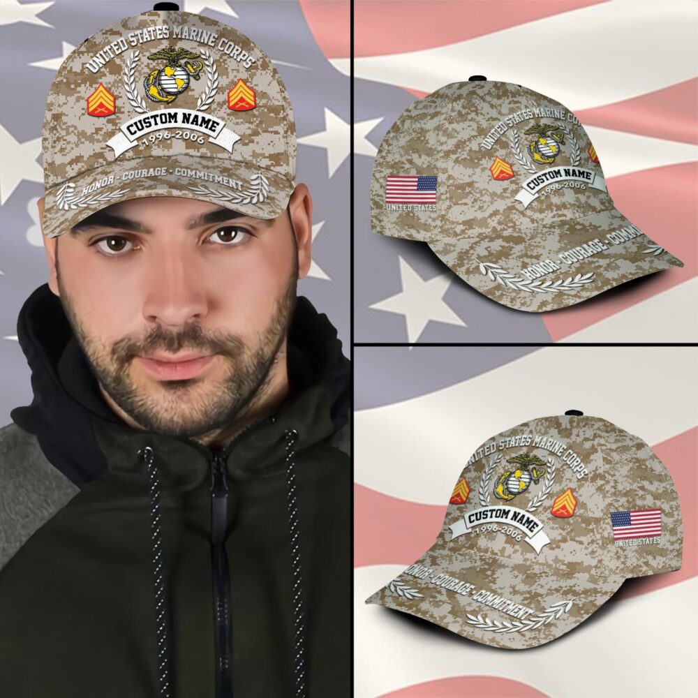 US Marine Corps, E 9 Marines Sergeant Major - Classic Cap - Image 3