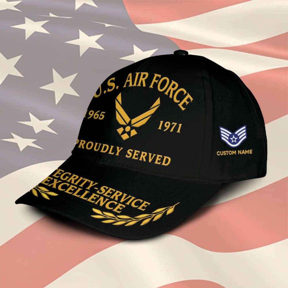 US Air Force, Land Of The Free, Because Of The Brave - Classic Cap - Image 2