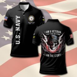 US Navy, Freedom Over Fear - Polo Shirt