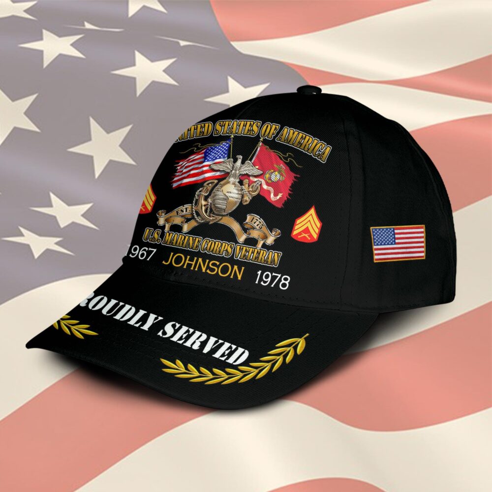 US Marine Corps, Duty, Honor, Country - Classic Cap - Image 2