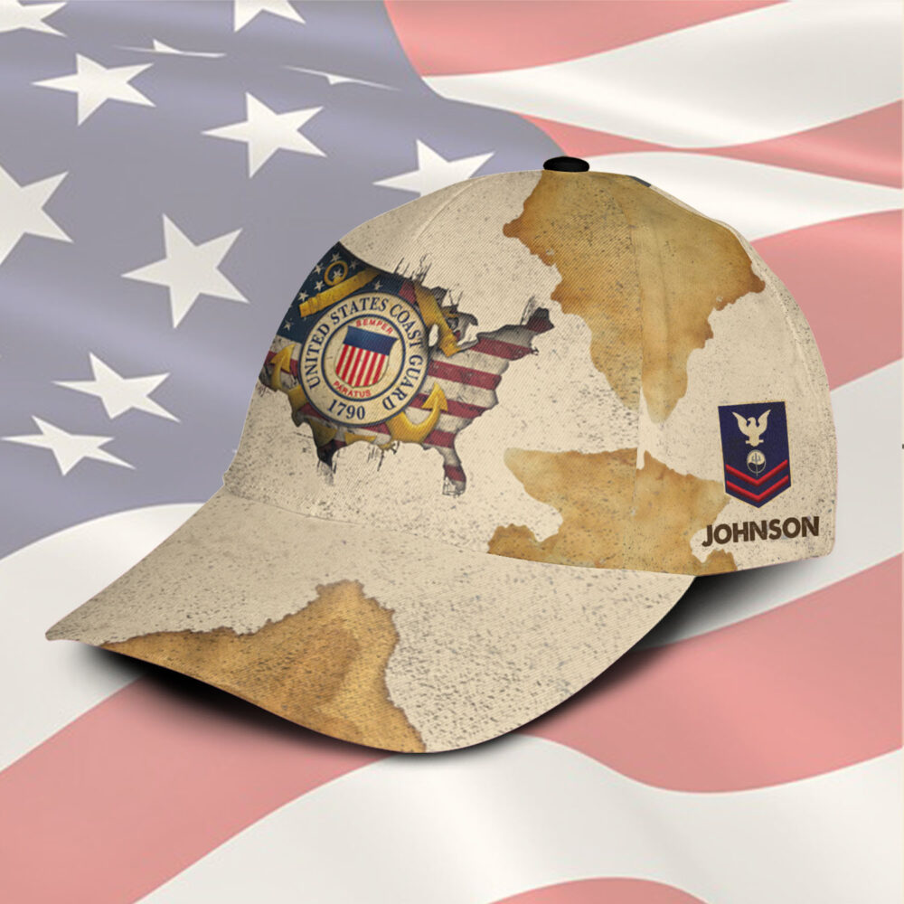 US Coast Guard, E 5 Gold - Classic Cap - Image 2