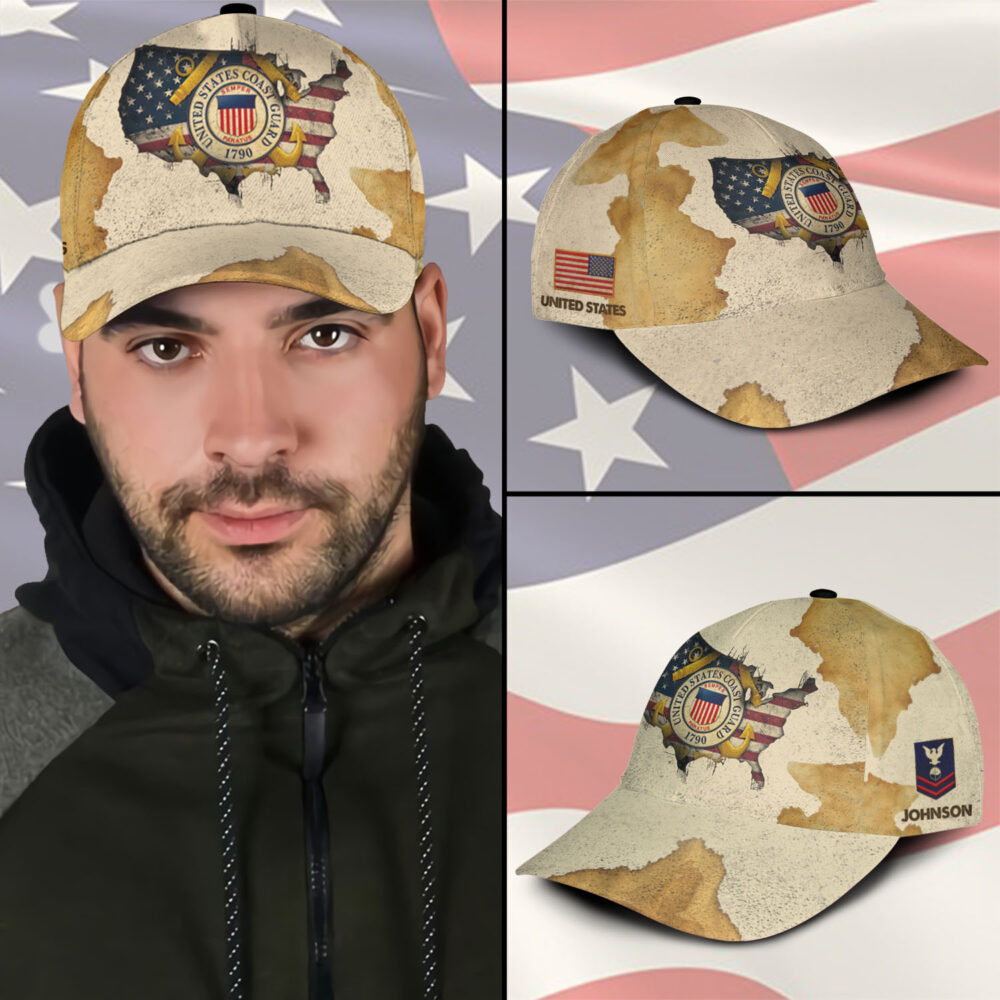 US Coast Guard, E 5 Gold - Classic Cap - Image 3