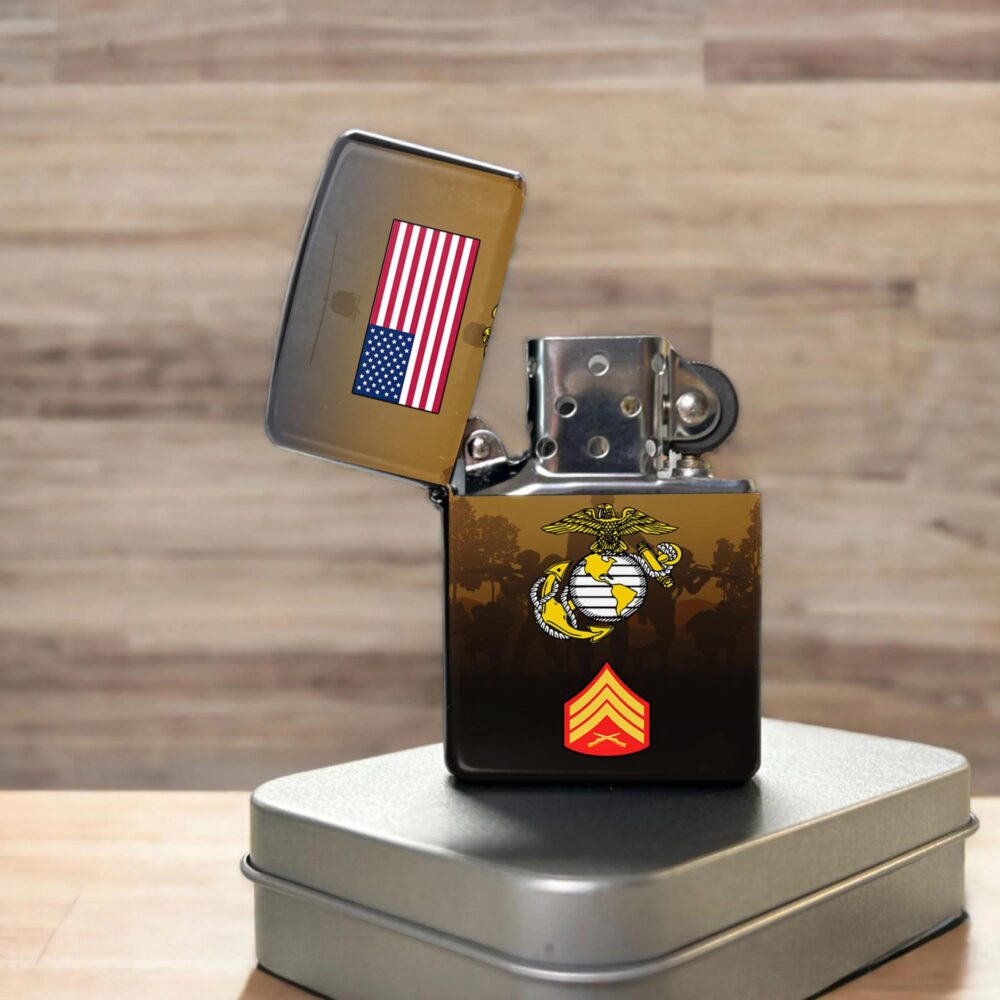 US Marine Corps, Proud Veteran - Lighter - Image 3