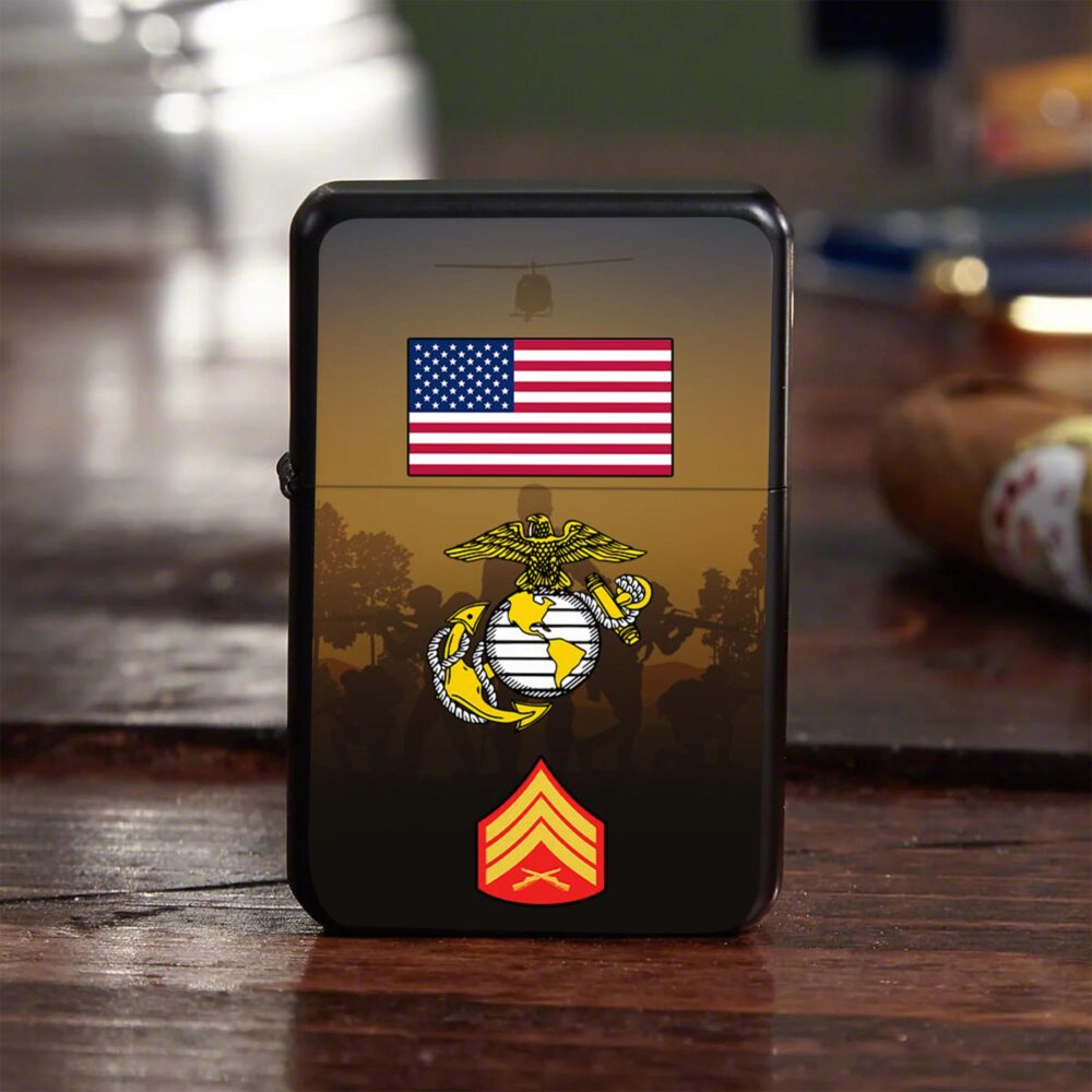 US Marine Corps, Proud Veteran - Lighter - Image 4