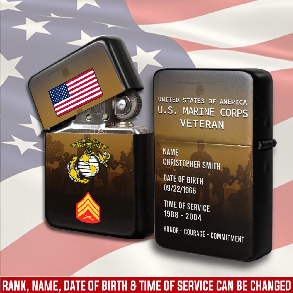 US Marine Corps, Proud Veteran - Lighter