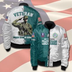 US Coast Guard, All Gave Some, Some Gave All - Bomber Jacket