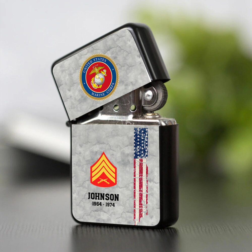 US Marine Corps, American By Birth, Veteran By Choice - Lighter - Image 2