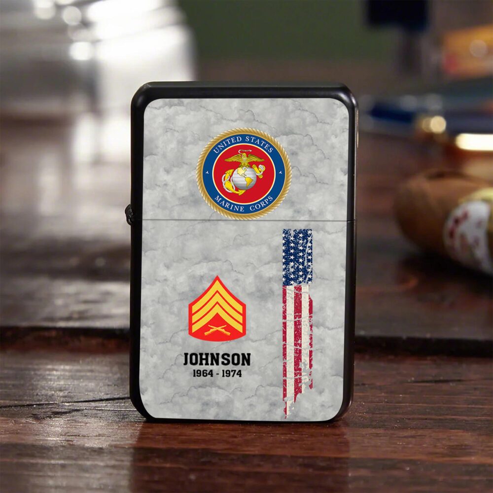 US Marine Corps, American By Birth, Veteran By Choice - Lighter - Image 5