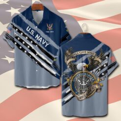 US Navy, Duty, Honor, Country - Short Sleeve Button Shirt