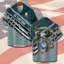 US Coast Guard, Second To None - Short Sleeve Button Shirt