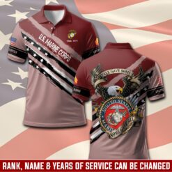 US Marine Corps, Never Retreat, Never Surrender - Polo Shirt