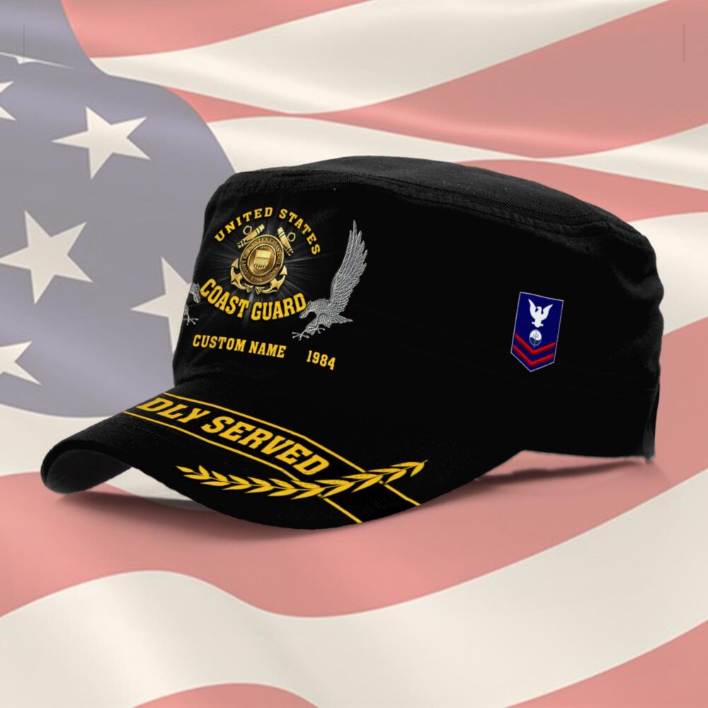 US Coast Guard, E 6 Red - Military Cap - Image 2