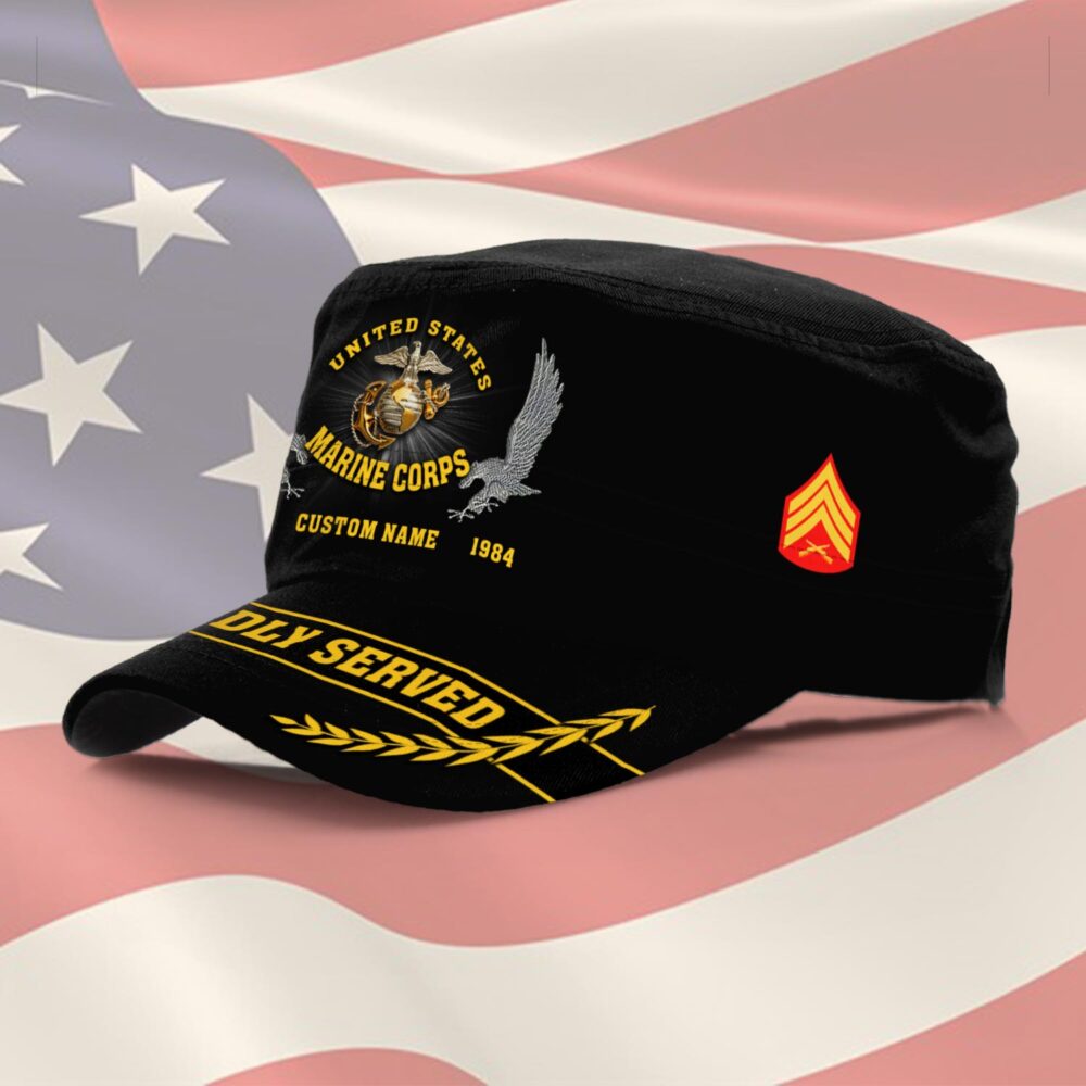 US Marine Corps, E 3 Marines Lance Corporal - Military Cap - Image 2