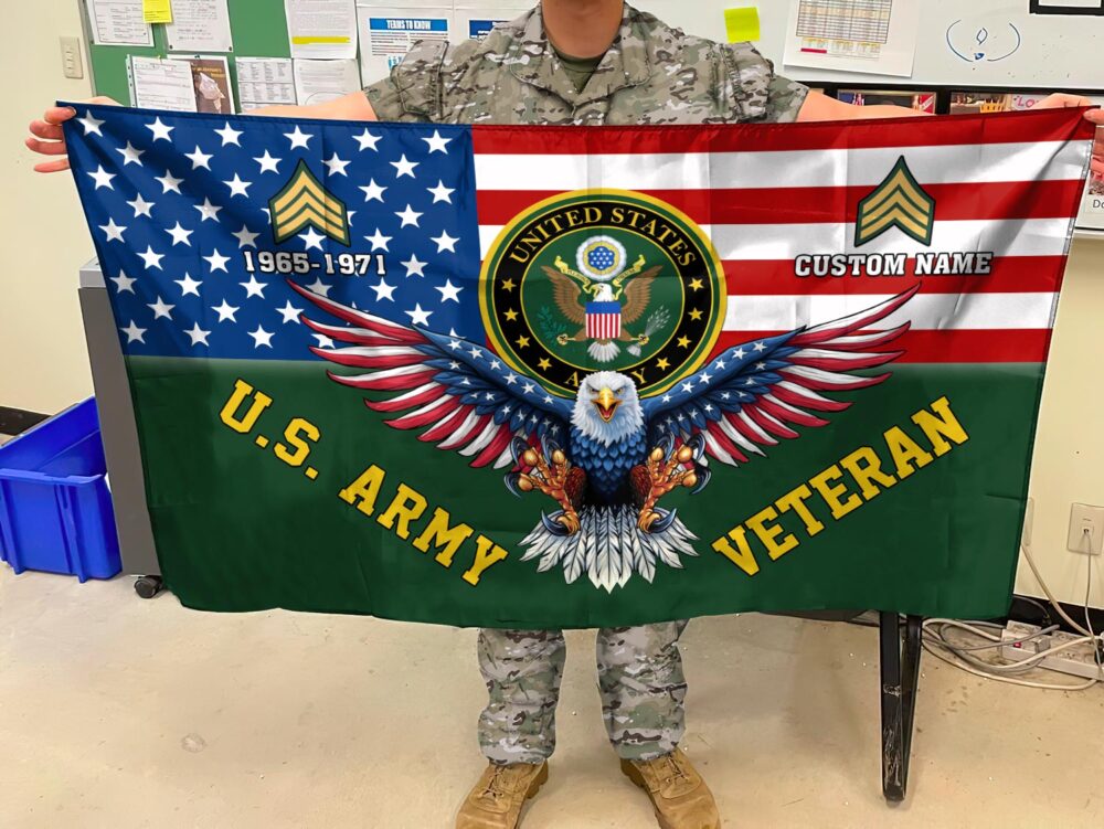 US Army, E 6 Army Specialist - Flying Flag 4×6 Feet(123×183 Cm) - Image 2
