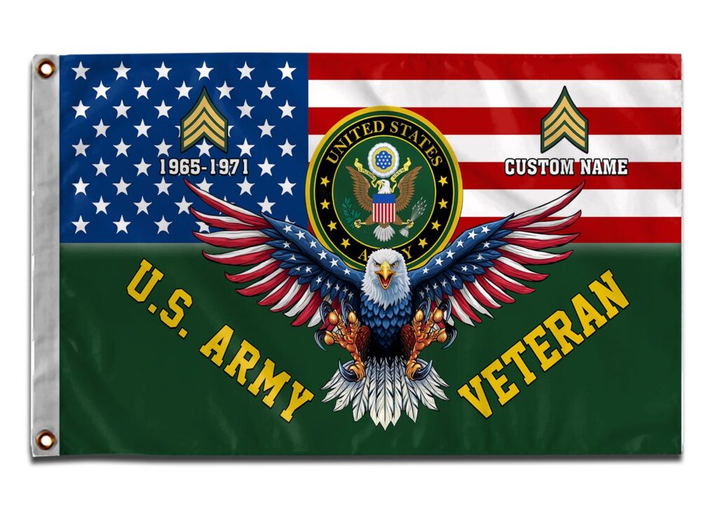 US Army, E 6 Army Specialist - Flying Flag 4×6 Feet(123×183 Cm) - Image 3