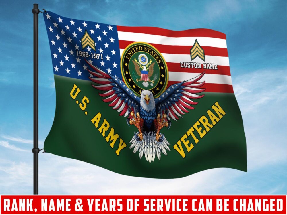 US Army, E 6 Army Specialist - Flying Flag 4×6 Feet(123×183 Cm)