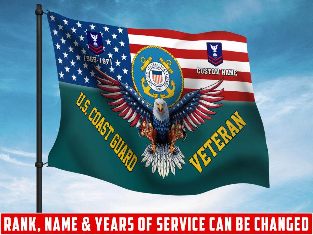 US Coast Guard, Honoring All Who Served - Flying Flag 2×3 Feet(60×90 Cm)