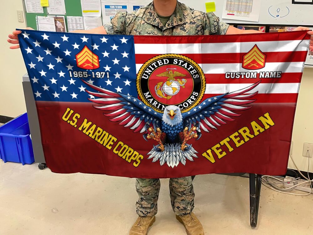 US Marine Corps, E 8 Marines First Sergeant - Flying Flag 4×6 Feet(123×183 Cm) - Image 2