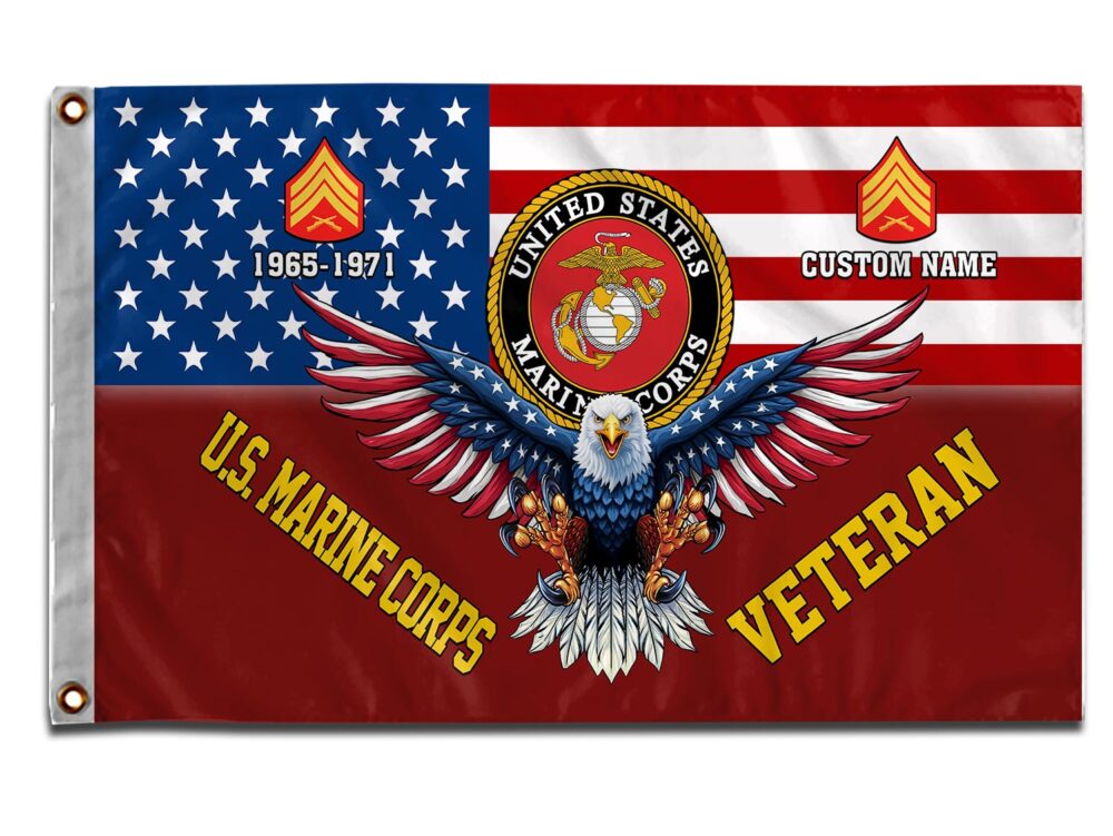 US Marine Corps, E 8 Marines First Sergeant - Flying Flag 4×6 Feet(123×183 Cm) - Image 3