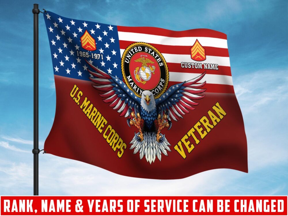 US Marine Corps, E 8 Marines First Sergeant - Flying Flag 4×6 Feet(123×183 Cm)