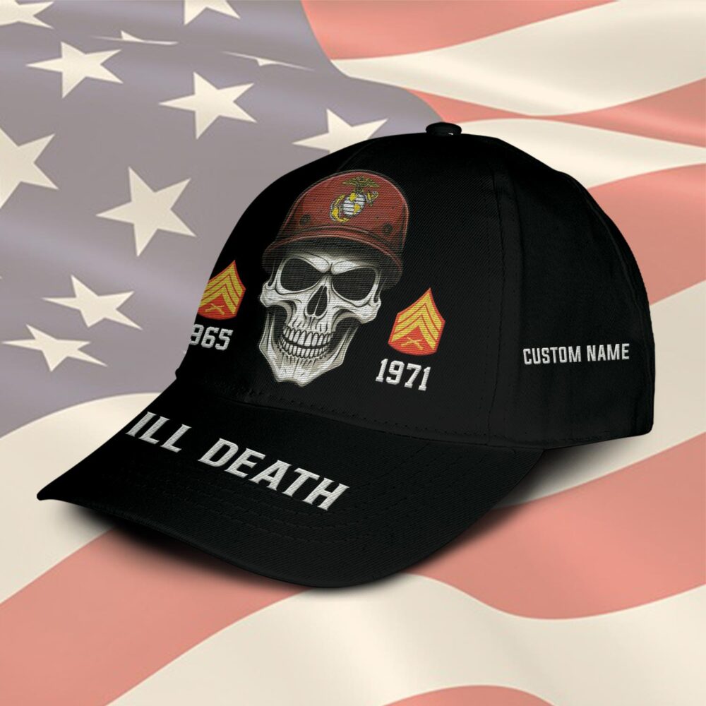 US Marine Corps, Honor, Duty, Service - Embroidered Classic Cap - Image 2